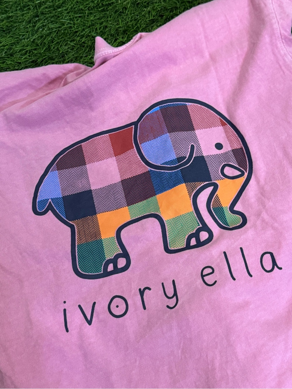 Ivory Ella Long Sleeve Tshirt - plaid